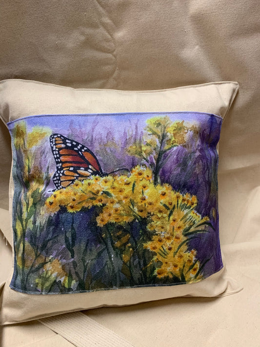 Original artwork Canvas pillow 14”x14”