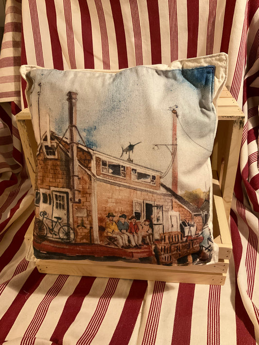 Original artwork Canvas pillow 14”x14”