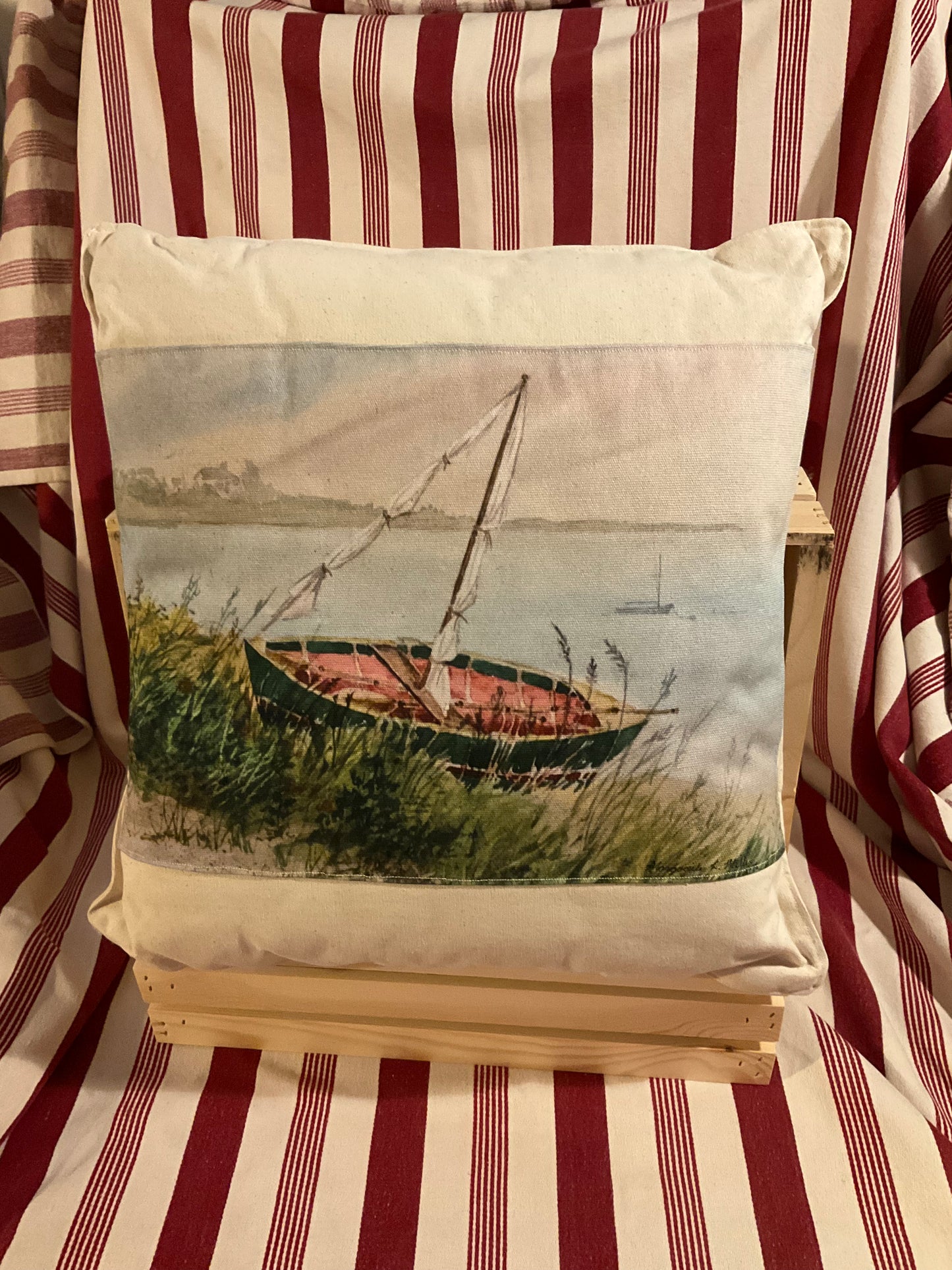 Original artwork Canvas Pillow 14”x14”