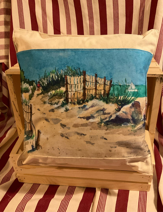 Original artwork Canvas pillow 14”x14”