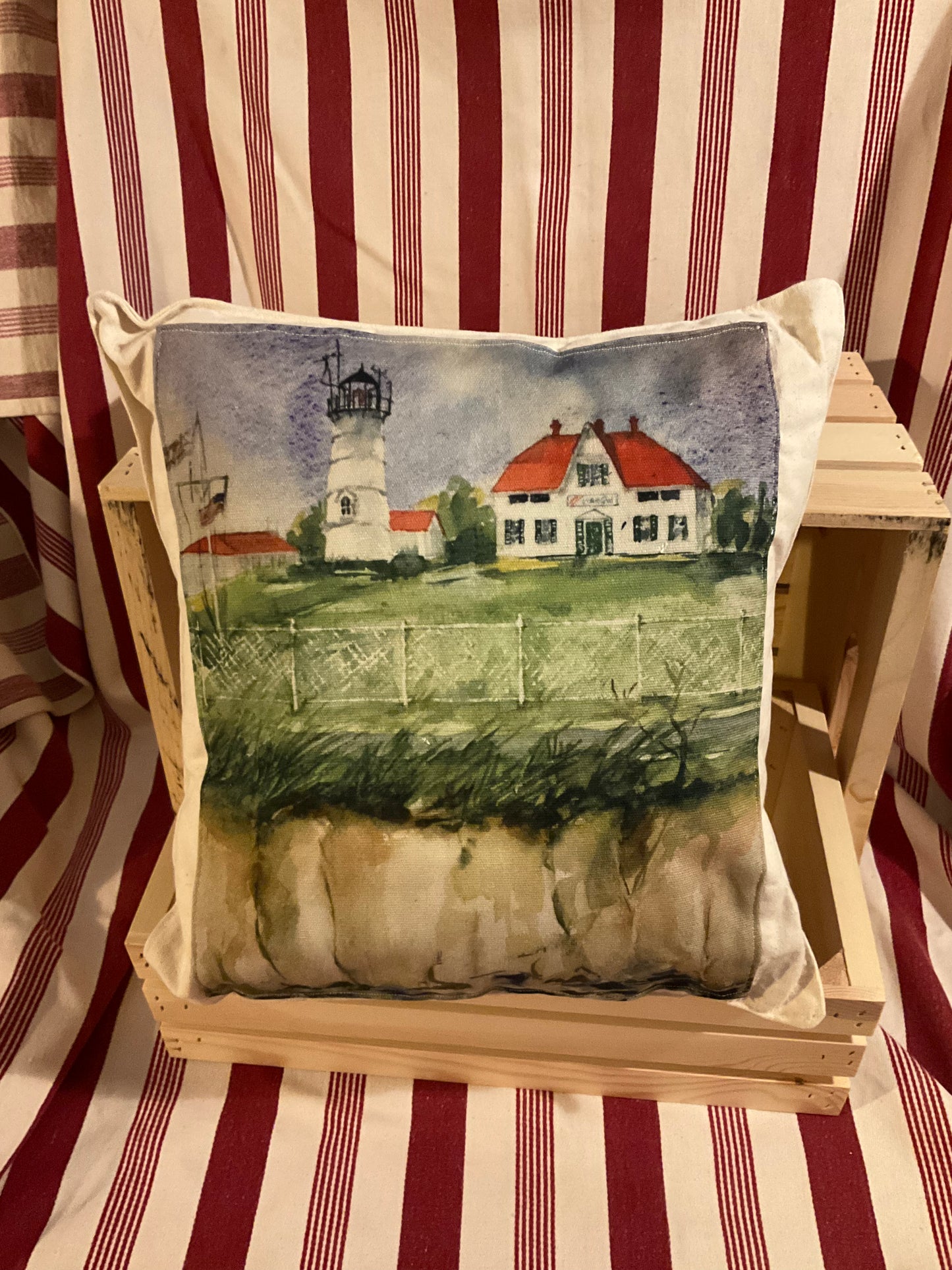 Original artwork Canvas pillow 14”x14”