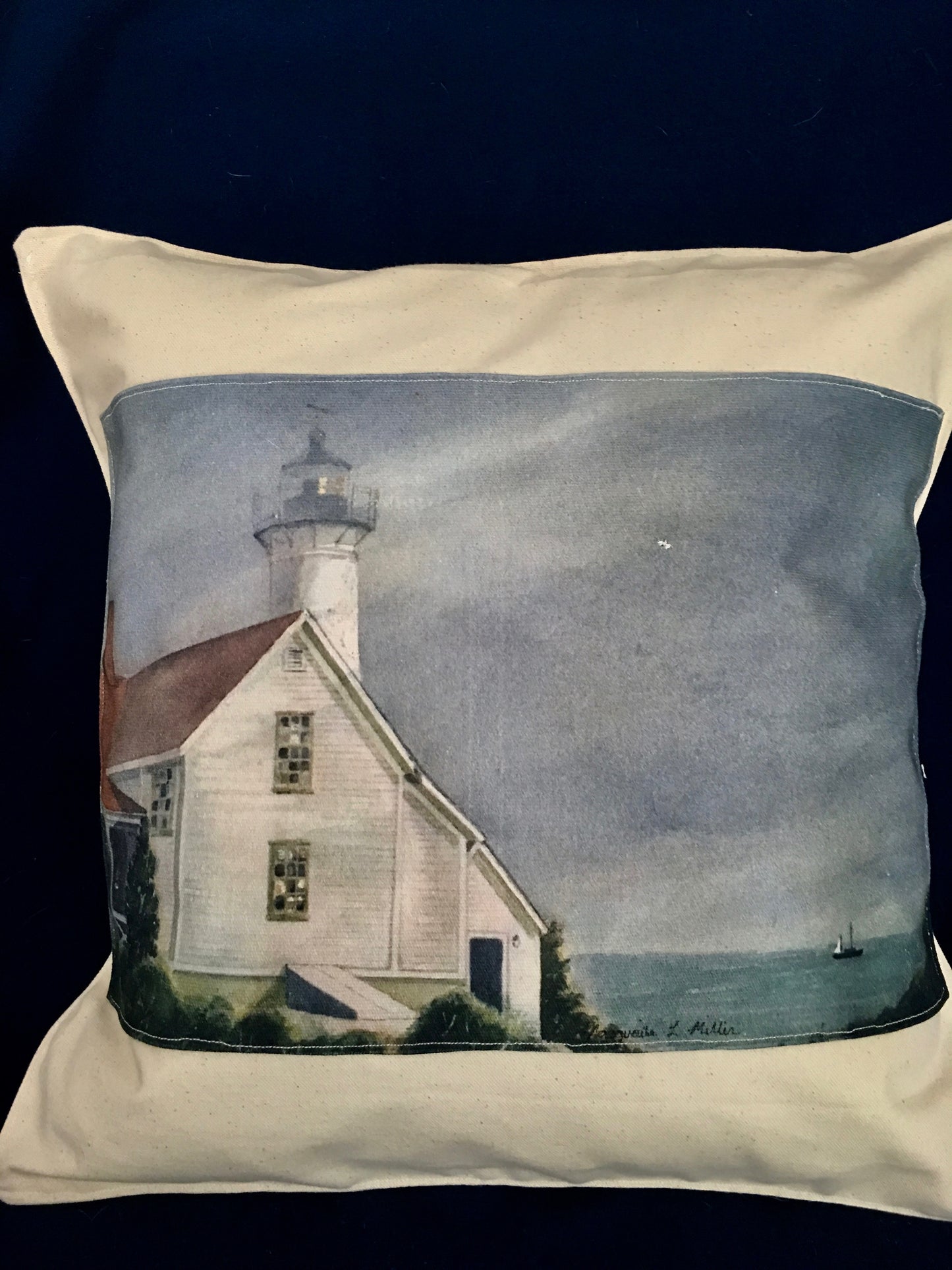 Original artwork Canvas pillow 14”x14”