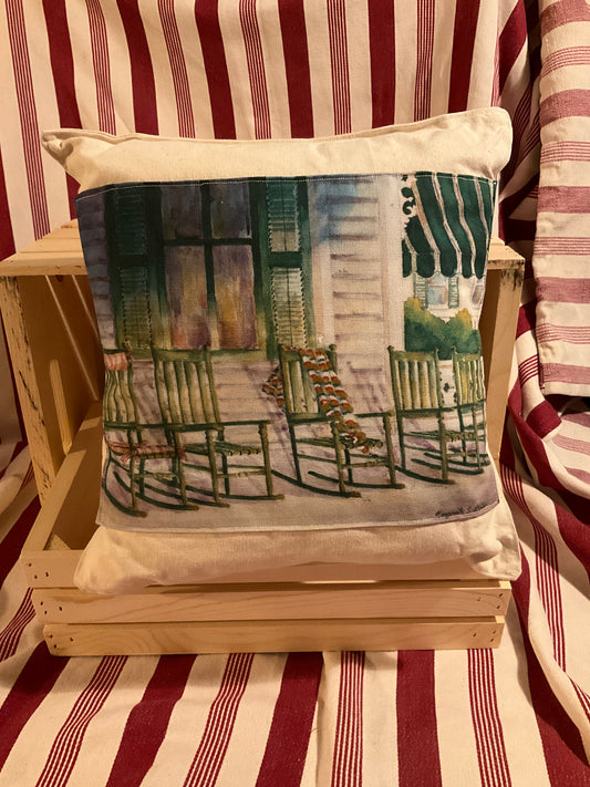 Original artwork Canvas pillow 14”x14”