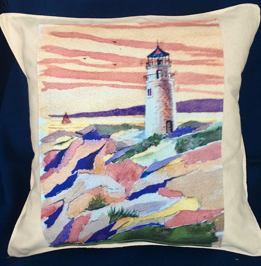 Original artwork Canvas pillow 14”x14”